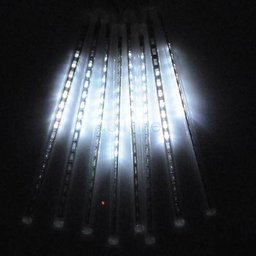 Cascata Tipo Gelo Chuva Pisca Queda 8 Tubos 232 50cm Led Branca (JA81119 Branco) - 2 Cascata Tipo Gelo Chuva Pisca Queda 8 Tubos 232 50cm Led Branca (JA81119 Branco) - 2