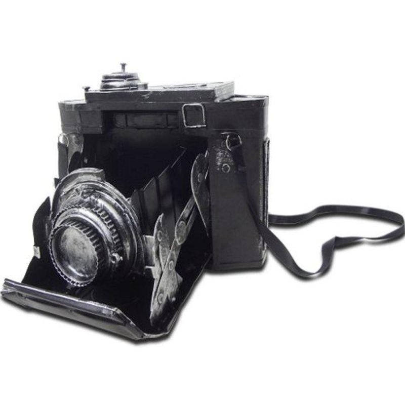 Cofre Câmera Fotografica Vintage Retro de Ferro Fundido 16cm (Cj-020) - 4