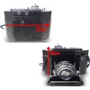 Ver imagem 2 de Cofre Câmera Fotografica Vintage Retro de Ferro Fundido 16cm (Cj-020)