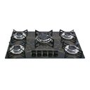 Ver imagem 1 de Cooktop Chamalar Bivolt Premium 5 Bocas Tripla Chama Gás Vidro Temperado Preto Mesclado