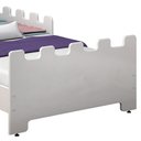 Ver imagem 4 de Cama Infantil Magia Quarto da Criança com Grade de Proteção Casinha Prateleiras Cor Branco/rosa