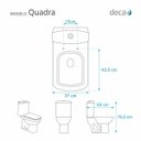 Ver imagem 4 de Assento Sanitário Quadra Branco Para Bacia Deca