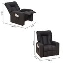 Ver imagem 4 de Poltrona do Papai Reclinável Pallas com 3 Posições - Preto