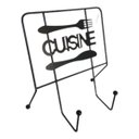 Ver imagem 4 de Porta Toalhas de Cozinha Gourmet Aramado Preto com 2 Ganchos