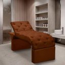 Ver imagem 2 de Maca Estofada Estética Cílios Regulável Spa Veludo Ana Terracota