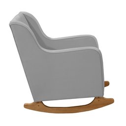 Poltrona de Amamentação com Balanço Veludo com Puff Aquila - 6