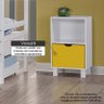 Caixa Organizadora para Quarto Infantil em MDF - Amarelo - 5