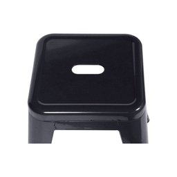 Banqueta Retrô Alta Preto Ór Design - 3