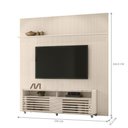 Ver imagem 3 de Conjunto Painel e Estante Thundertop Calacata Off White