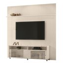 Ver imagem 2 de Conjunto Painel e Estante Thundertop Calacata Off White