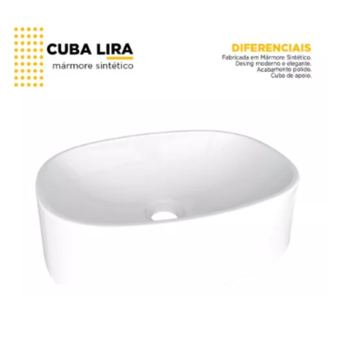 Cuba para Banheiro de Apoio Lira Branca Cozimax - 5