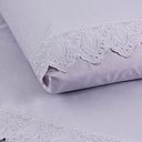 Ver imagem 2 de Jogo Cama Solteiro Cherry Bordado Inglês 3pç 100% Poliéster - Lilas