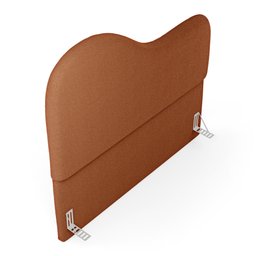 Cabeceira Orgânica Cama Box King Size Sea 195cm com Frame Bouclé Terracota - Desk Design - 7
