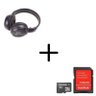 Fone de Ouvido Bluetooth com Visor SD Card P2 Fm N65 Preto + Cartão de Memória 8Gb - 1