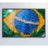 Quadro Bandeira Do Brasil Em Fitas 60x40 Cm Vidro Impresso - 3