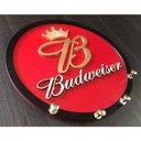 Ver imagem 2 de Porta Chaves Budweiser Em Mdf Tamanho 21 Cm Cerveja