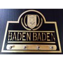 Ver imagem 2 de Porta Chaves Baden Baden Em Mdf Tamanho 22,5 X 17 Cm