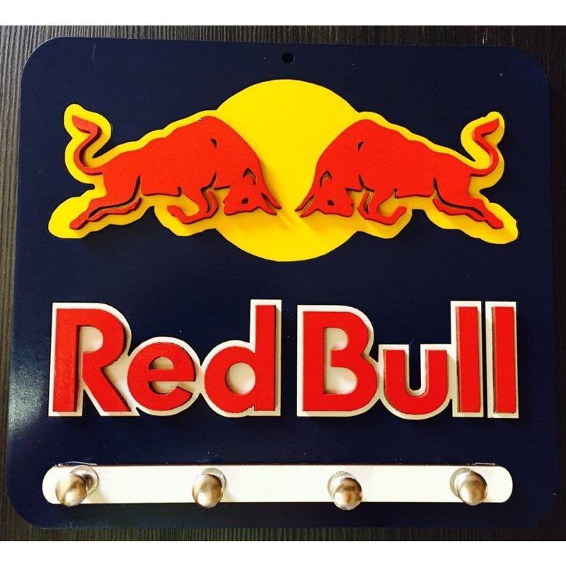 Porta Chaves Red Bull Em Mdf Tamanho 18,3 X 16,5 Cm - 2