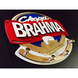 Porta Chaves Brahma Chopp Em Mdf Tamanho 17 X 15,5 Cm - 2