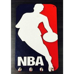 Porta Chaves Nba Em Mdf Tamanho 18,5 X 29,5 Cm - 1