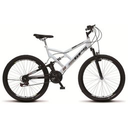 Bicicleta Colli Dupla Susp. Branco Aro 26 36 Raias 21 Marchas Freios V-brake - 1