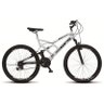 Bicicleta Colli Dupla Susp. Branco Aro 26 36 Raias 21 Marchas Freios V-brake - 1
