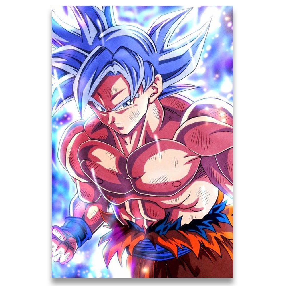 Poster Decorativo 42cm x 30cm A3 Brilhante Goku Dragon Ball DBZ b5 - 1