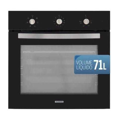 Forno Elétrico Embutir New Glass Cook B 60 5 Funções 71 Litros - Tramontina