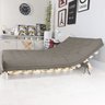 Sofá Cama Casal Futon Oriental Cinza com Madeira Maciça - 4