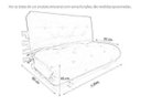 Ver imagem 3 de Sofá Cama Casal Futon Oriental Preto com Madeira Preta