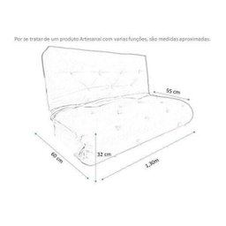 Futon Sofá Cama Casal 1,30m X 1,90m - 8