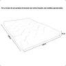 Futon Sofá Cama Casal 1,30M x 1,90M - 4
