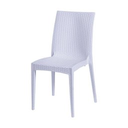 Cadeira Rattan Polipropileno Branca - 1 Cadeira Rattan Polipropileno Branca - 1