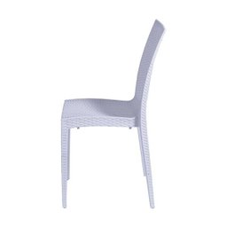 Cadeira Rattan Polipropileno Branca - 3 Cadeira Rattan Polipropileno Branca - 3