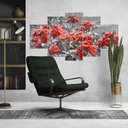 Ver imagem 6 de Kit 5 Placa Quadro Decorativo 3D Borda infinita Arte na Arte Santa Ceia 2 Rosas Amarelas