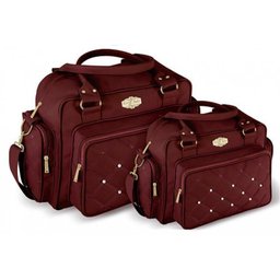 Bolsas Bebê Vinho Kit Maternidade Menina Enxoval 20ol12 - 1