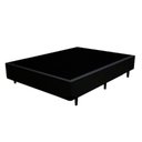Ver imagem 2 de Cama Box Casal Suede Extremo Reforçado Xerife Móveis Preto 40x138x188