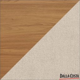 Duas Cadeiras Estofadas Ca32 Dlc Freijó e Linho Bege Claro - 3