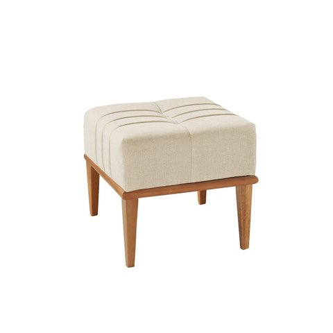 Puff Ícone Bege:Suede