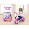 Triciclo Baby Music Rosa com Haste Cotiplas 1802 - 1