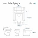 Ver imagem 4 de Tampa de Vaso Poliester Belle Epoque Branco para Bacia Deca