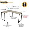 Mesa Escritório em L Escrivaninha Industrial de Canto 100% Mdf Premium Cinza e Aço - 2