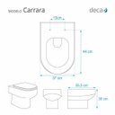 Ver imagem 4 de Assento Sanitário Carrara Branco para Vaso Deca