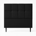 Ver imagem 1 de Cabeceira Cama Box Casal King Size 190cm Elena Estofada Preto