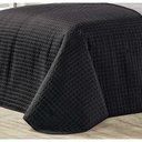 Ver imagem 3 de Cobre Leito Antuérpia Casal Padrão Percal 180 Fios Dupla Face 03 Peças - Preto/Cinza