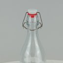 Ver imagem 2 de Garrafa de Vidro 350ml Transparente 23x8x8cm Água Suco Geladeira Bebidas Tampa
