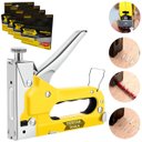 Ver imagem 1 de Grampeador Pinador Manual Profissional 3 em 1 Pressão + 4000 Grampos 8mm
