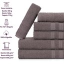 Ver imagem 4 de Jogo de Toalhas Gigante Itália Soft 2 Banhão + 2 Rosto + 2 Tapete Luxo 100% Algodão - Cinza