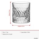Ver imagem 7 de Jogo 2 Peças Copo de Cristal 150ml Transparente 9x8x8cm Água Suco Drinks Bar