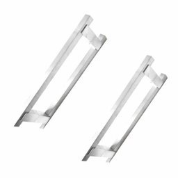 Puxador para portas madeira/vidro/box (kit 2 pares ) 40 cm Clean - 2